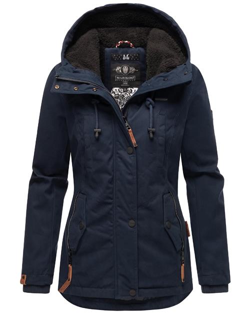 MARIKOO Vinterparka 'Bikoo'  navy / sort