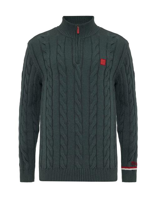 Moxx Paris Pullover  petroleum / rød / hvid