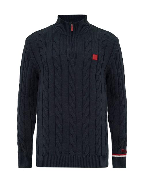 Moxx Paris Pullover 'Baptiste'  navy / blodrød / hvid