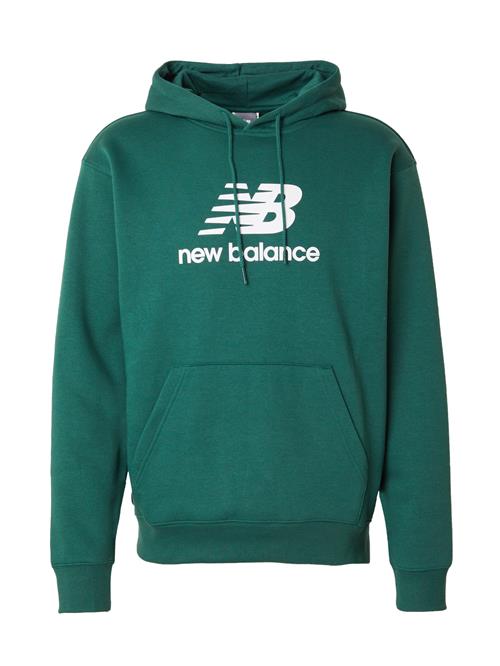 new balance Sweatshirt 'Essentials'  mørkegrøn / hvid