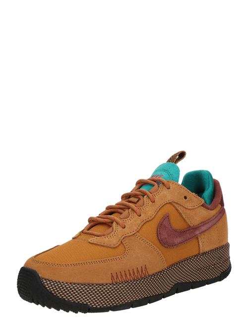 Nike Sportswear Sneaker low 'AIR FORCE 1'  turkis / kastaniebrun / sepia