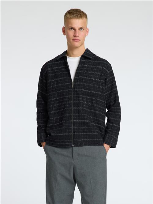 SELECTED HOMME Overgangsjakke  sort / hvid