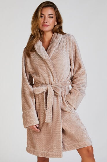 Hunkemöller Badekåbe Fleece Beige