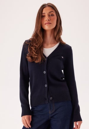 GANT Classic Cotton Cardigan Evening Blue XS