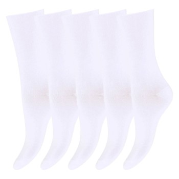 Decoy Strømper 5P Bamboo Ankle Socks Hvid Strl 37/41 Dame