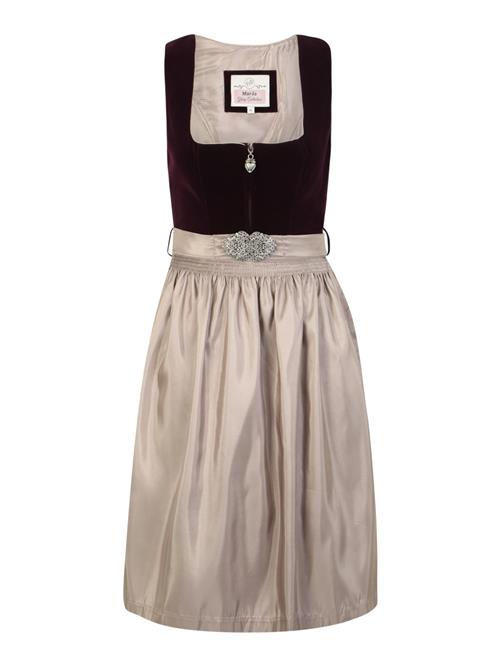 MARJO Dirndl 'Inka'  beige / blomme / bær