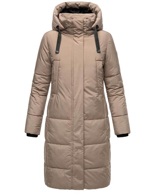 MARIKOO Vinterfrakke  beige / sort