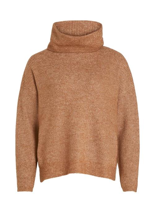 Vila Vicilia Rollneck L/S Knit Top- Noos Vila Brown