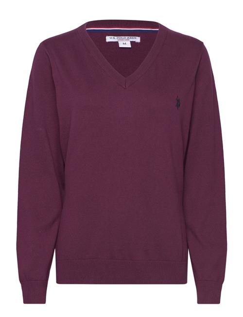 U.S. Polo Assn. Uspa V-Neck Knit Berit Women U.S. Polo Assn. Burgundy