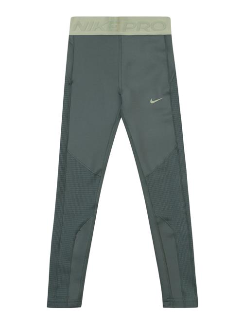 NIKE Leggings 'Pro'  siv / pastelgrøn / lysegrøn / hvid