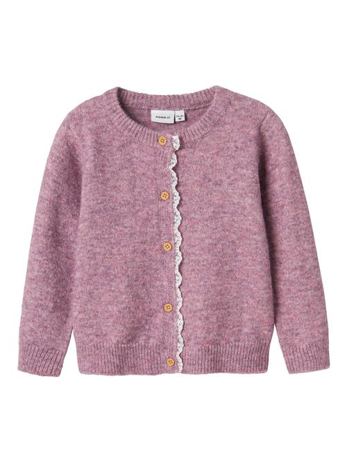 NAME IT Cardigan  mørk pink