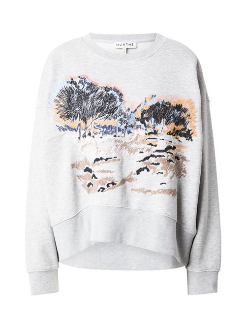 Se Munthe Sweatshirt 'SAZZILY'  lyseblå / brun / grå-meleret / sort ved About You