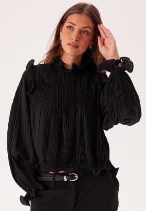 YAS Yasphilina Ls High Neck Top S. Black L