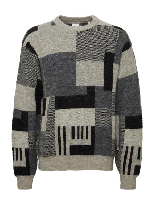 !Solid Pullover 'Hamdan'  grå / greige / sort