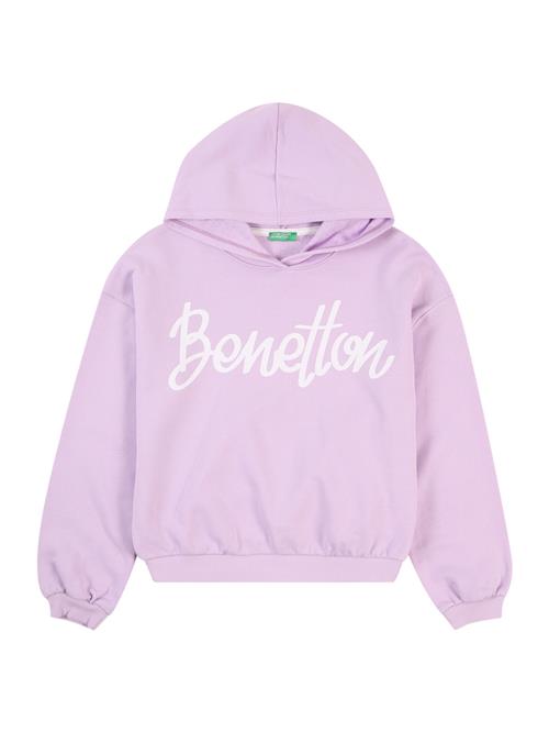 UNITED COLORS OF BENETTON Sweatshirt  lilla / hvid