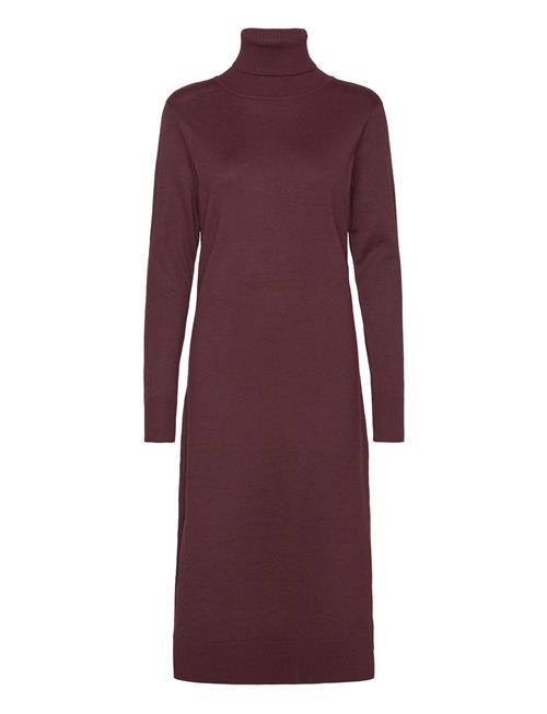 Saint Tropez Milasz Roll Neck Long Dress Saint Tropez Burgundy