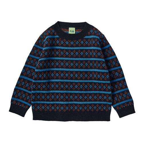 FUB Lambswool Sweater Dark Navy | Marine blå | 80 cm