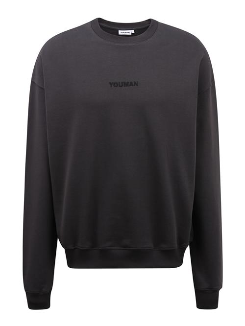 Youman Sweatshirt 'Casper'  antracit / mørkegrå