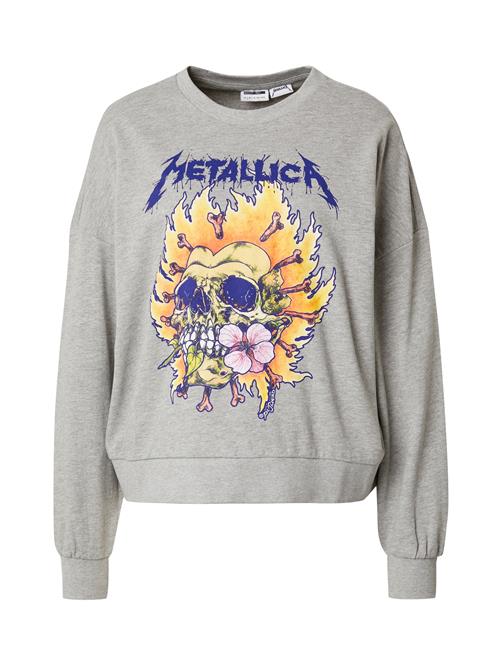 Noisy may Sweatshirt 'ARIEL'  blå / grå-meleret / orange / lyserød