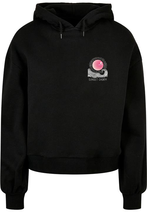 Merchcode Sweatshirt 'Sunset Charm'  pink / sort / hvid