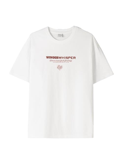 Bershka Bluser & t-shirts  vinrød / offwhite