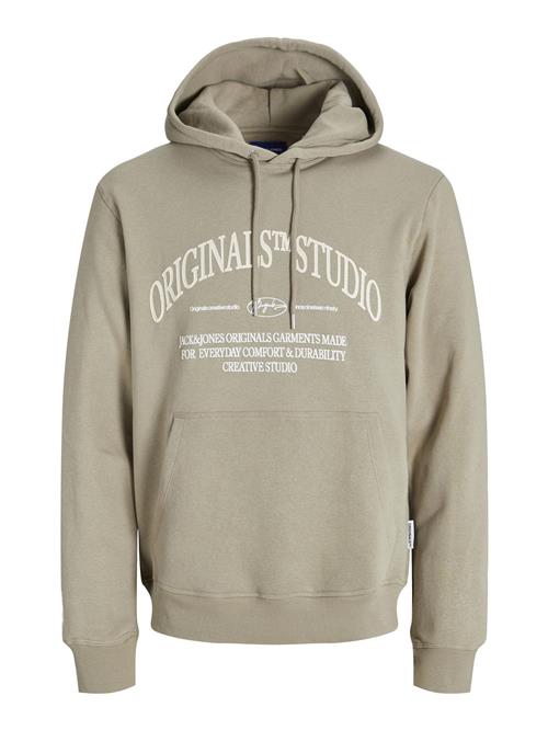 JACK & JONES Sweatshirt  grå / hvid