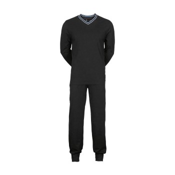 Se JBS V-Neck Jersey Pyjamas Sort bomuld Small Herre ved Timarco