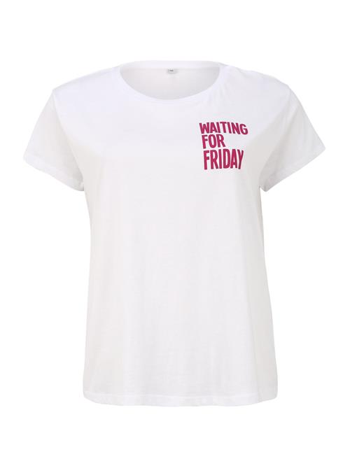 Mister Tee Shirts 'Waiting For'  pink / hvid