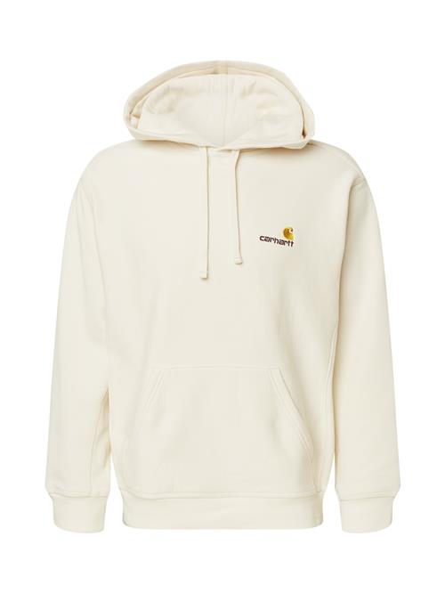 Carhartt WIP Sweatshirt 'American Script'  creme / gylden gul / merlot