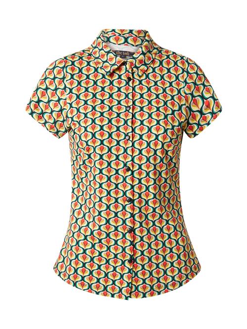 King Louie Bluse 'Indy'  gul / jade / orange / sort