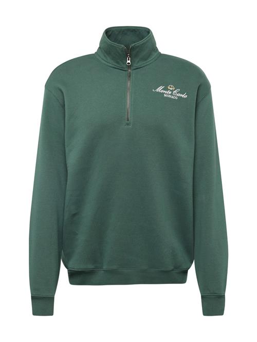 HOLLISTER Sweatshirt  mørkegrøn / hvid