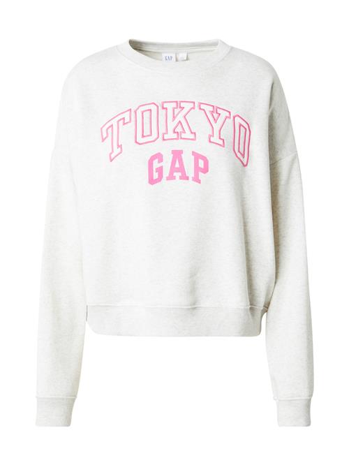 GAP Sweatshirt  lysegrå / pink