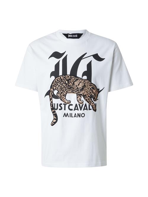 Just Cavalli Bluser & t-shirts 'MAGLIETTE'  beige / sort / hvid