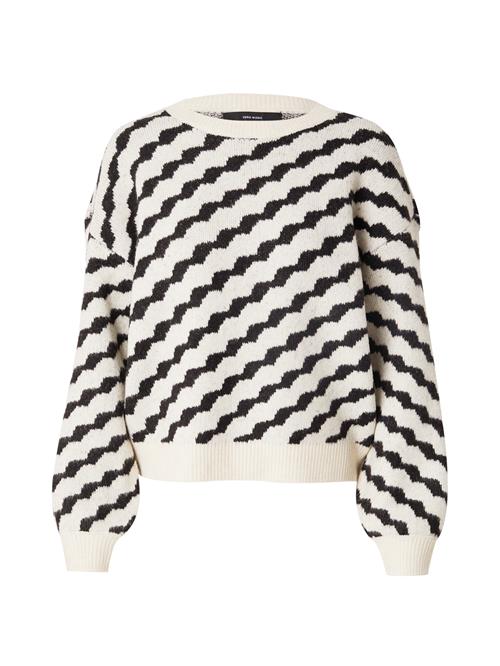 Se VERO MODA Pullover  creme / sort ved About You