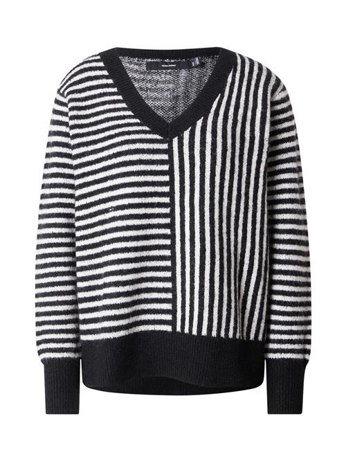 VERO MODA Pullover 'VMURANUS'  sort / hvid