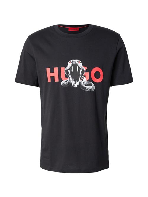 HUGO Bluser & t-shirts 'Deyladec'  antracit / rød / sort / hvid