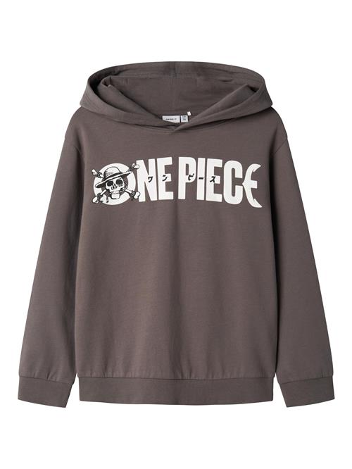 NAME IT Sweatshirt  grå / sort / hvid