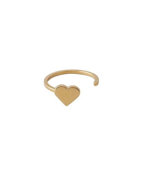 Design Letters Heart Ring Design Letters Gold