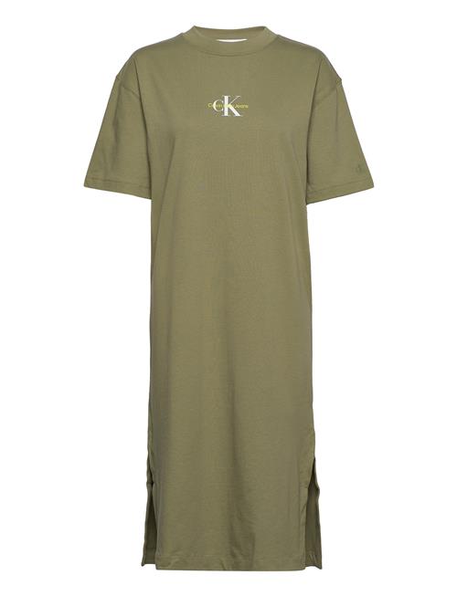 Calvin Klein Jeans Monogram Logo T-Shirt Dress Calvin Klein Jeans Khaki