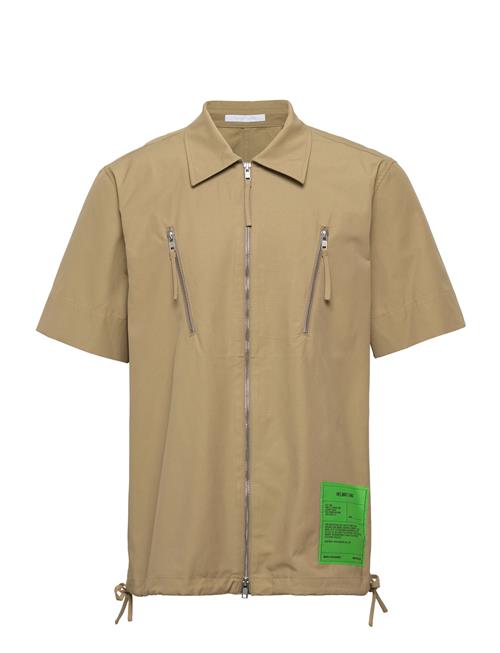 Helmut Lang Zip Shirt.cotton Nyl Helmut Lang Beige