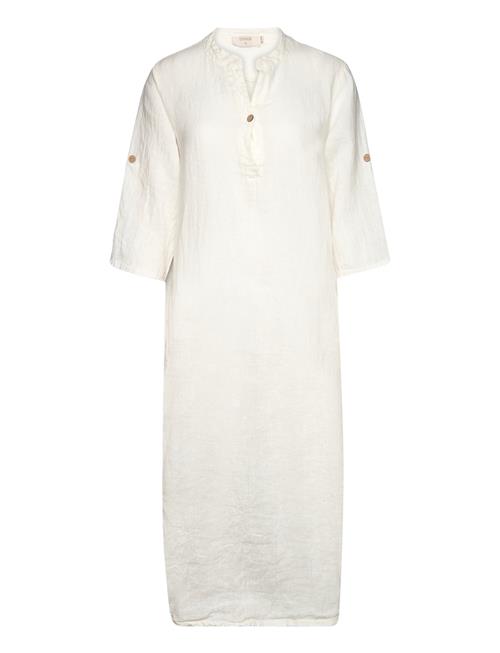 Cream Crbellis Caftan Dress Cream White