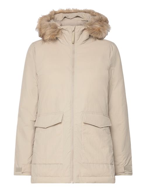 adidas Sportswear Hooded Fur Parka Adidas Sportswear Cream