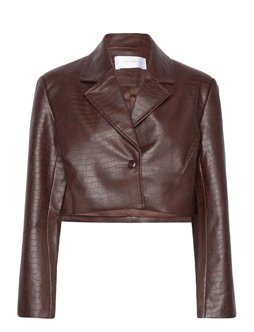 Hosbjerg Jelona Croc Blazer Hosbjerg Brown