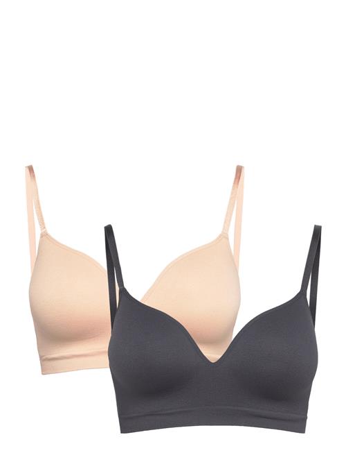 Lindex Bra Floras Seamless 2 Pack Lindex Black