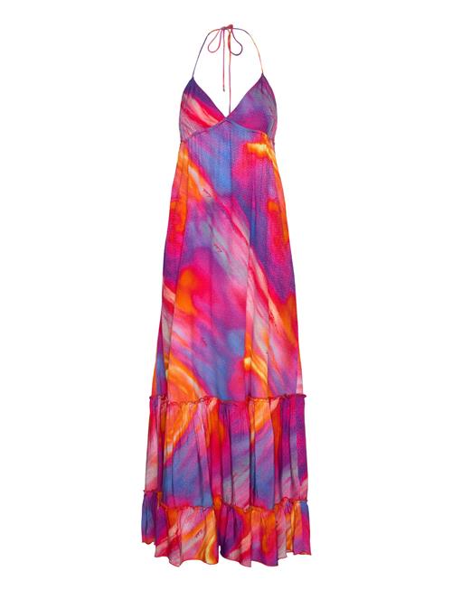 ROTATE Birger Christensen Fine Jacquard Maxi Dress ROTATE Birger Christensen Orange