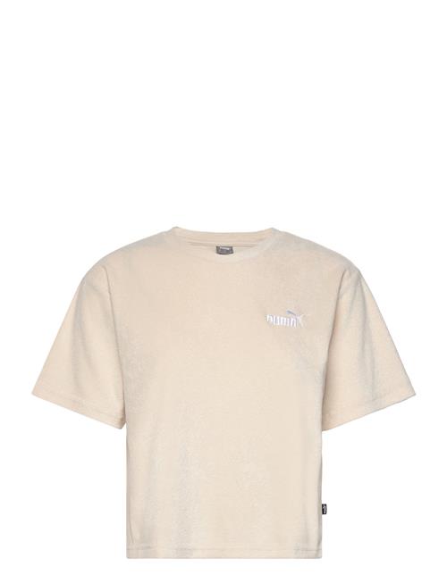 PUMA Ess Elevated Relaxed Cropped Tee PUMA Beige