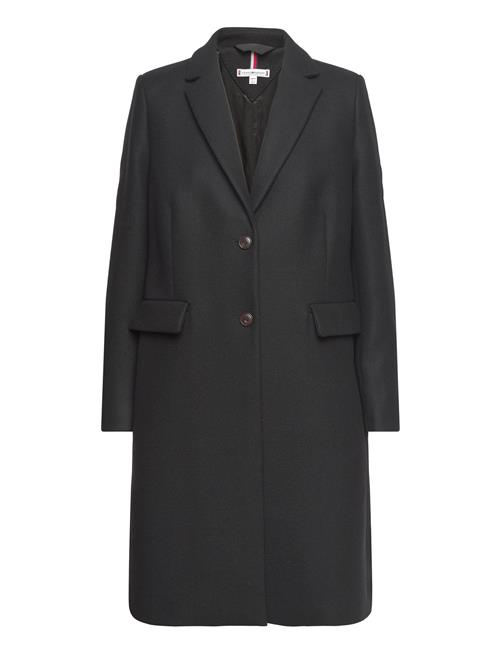 Tommy Hilfiger Wool Blend Classic Coat Tommy Hilfiger Black