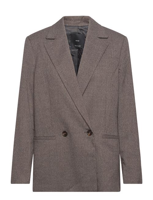 Mango Cross Button Blazer Mango Brown