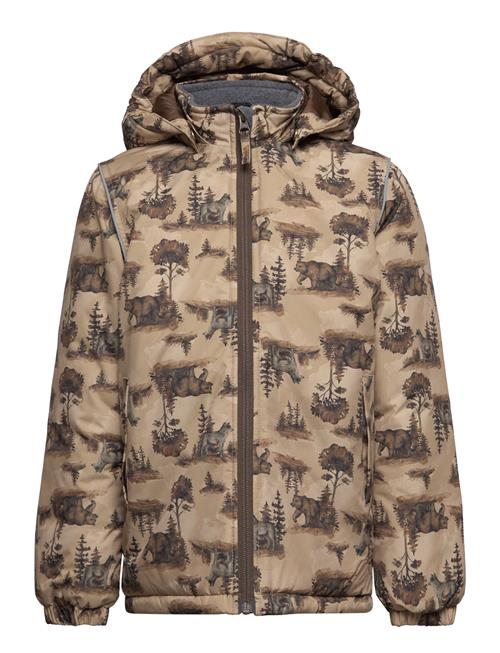 mikk-line Winter Jacket Aop Mikk-line Beige