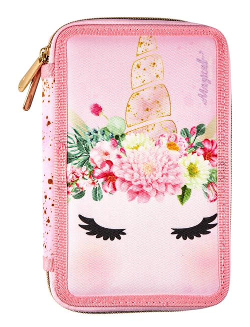 Euromic Unicorn Flowers Pencil Case Double - Filled Euromic Pink